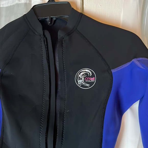 O’Neil Bahia Seamless Paddle Zones Surf Wet Top Girls Size 4 - Picture 3 of 11